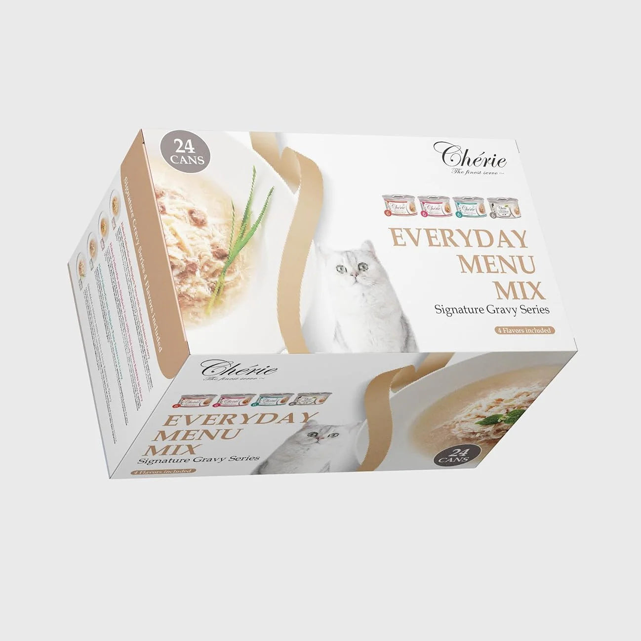 PROMOTION (20+4) Chérie Premium Mix Set 24 szt. X 80 g. + Free 2 Meaty Cubes