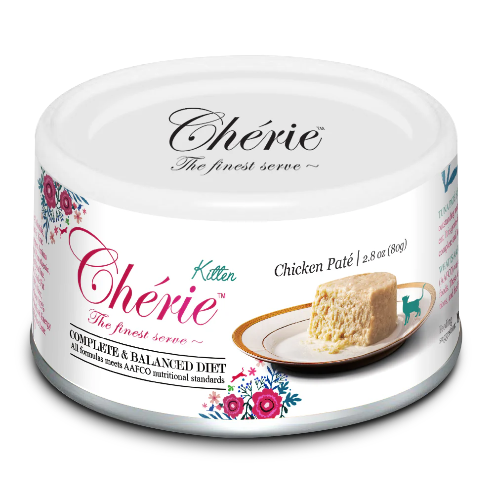 PROMOTION (20+4) Chérie Kitten Collection Set 24 pcs. x 80 g + FREE 2 Meaty Cubes