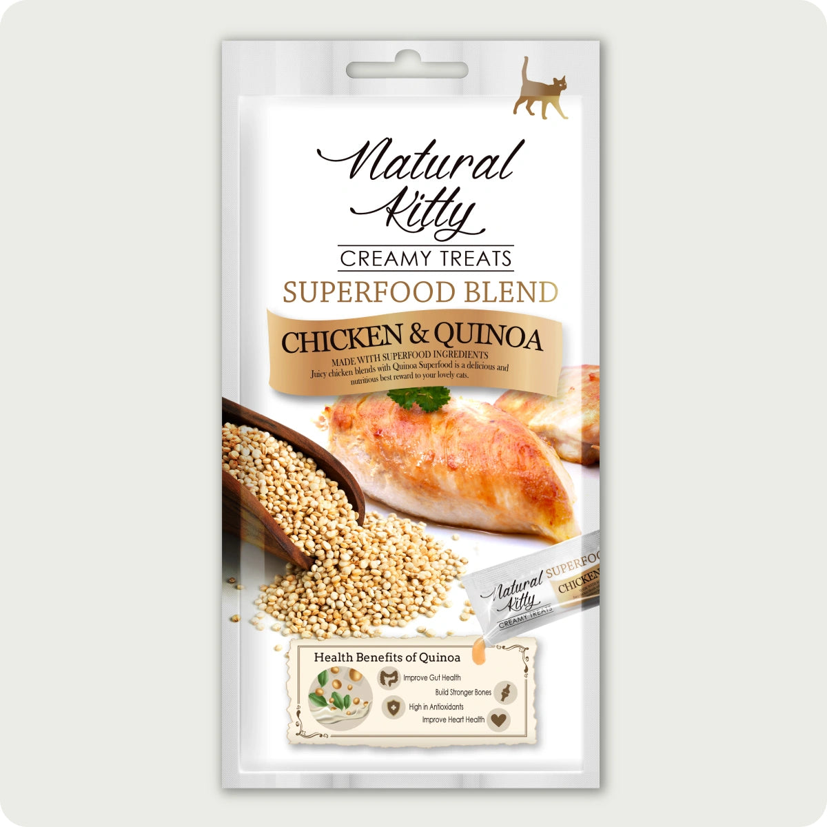 Natural Kitty Creamy Treats Chicken & Quinoa