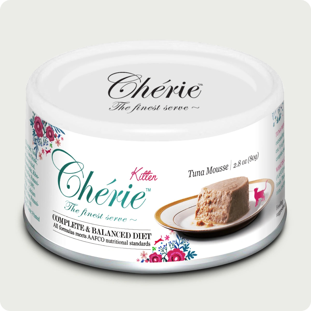 Chérie Complete & Balanced diet Tuna Mousse for Kitten 80g.