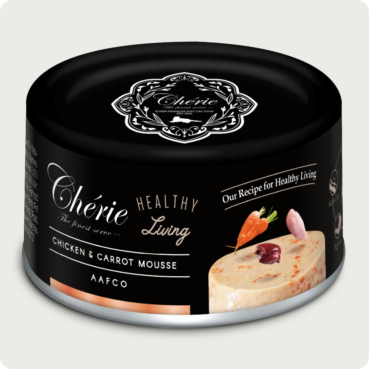Chérie Healthy Living Diet Chicken & carrot mousse 80g.