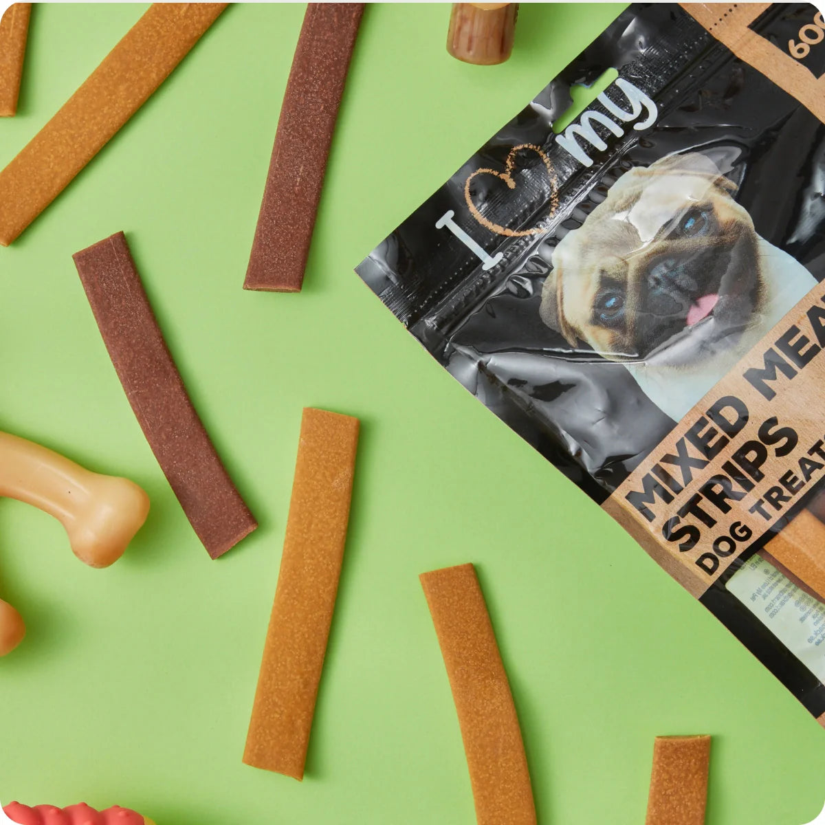 I love my Pet Mixed Meaty Strips Dog Treat 600g