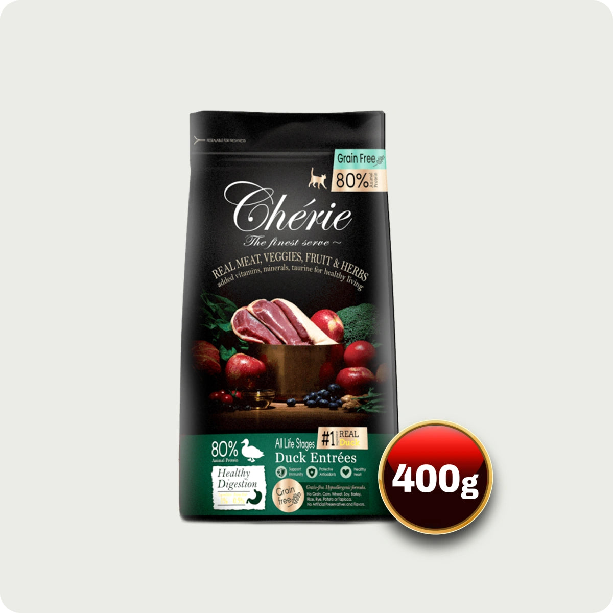 Chérie Cibo Secco Antipasti di Anatra 400g + 1 Filetto in omaggio