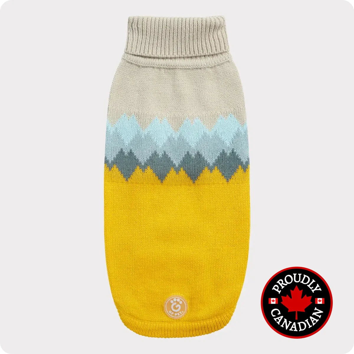 Dog Sweater – GF PET Fireside Sweater – Yellow, Comfortable & Warm
