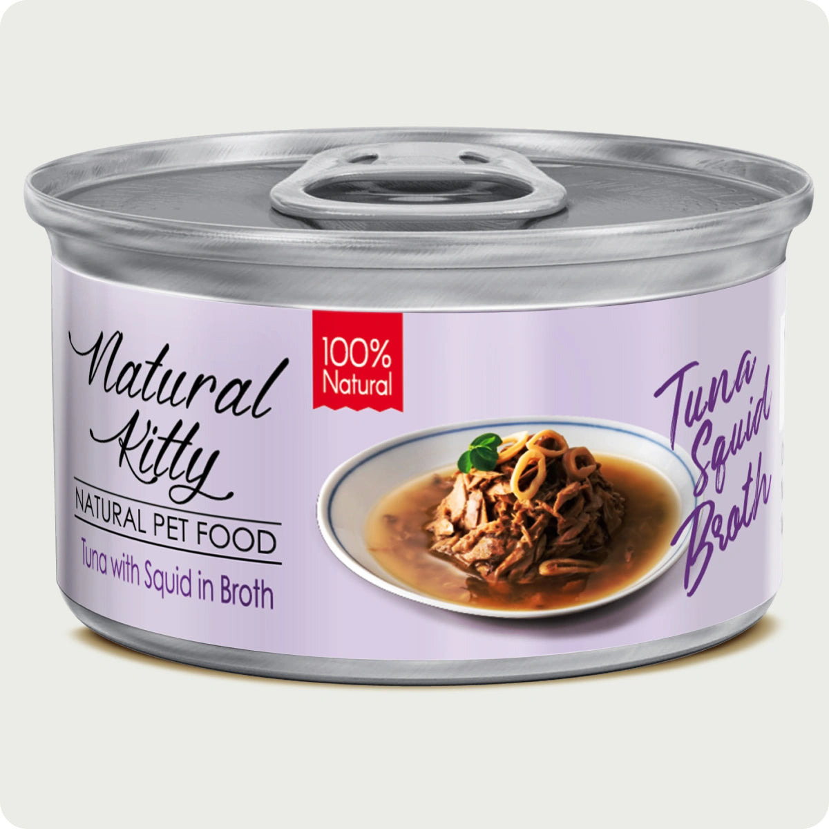 Natural Kitty Broth Series Tuna with Squid in Broth