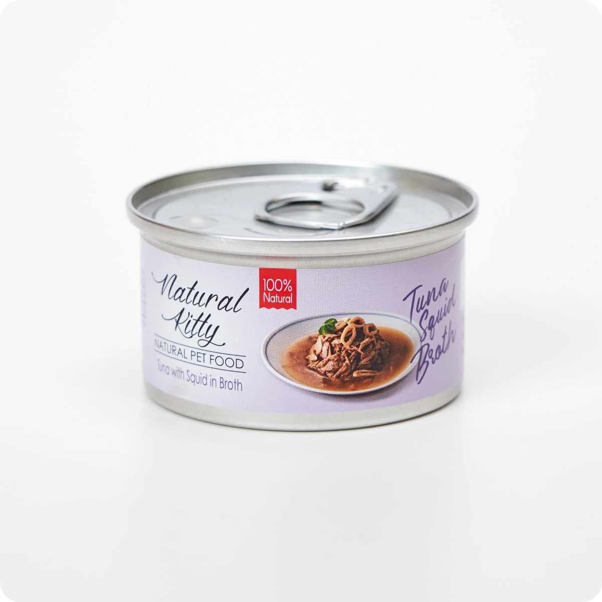 Serie Natural Kitty Broth Tonno con Calamari in Brodo
