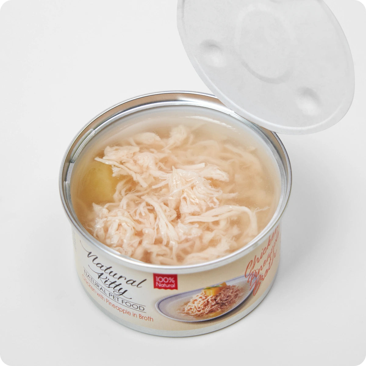 Serie Natural Kitty Broth Pollo con ananas in brodo
