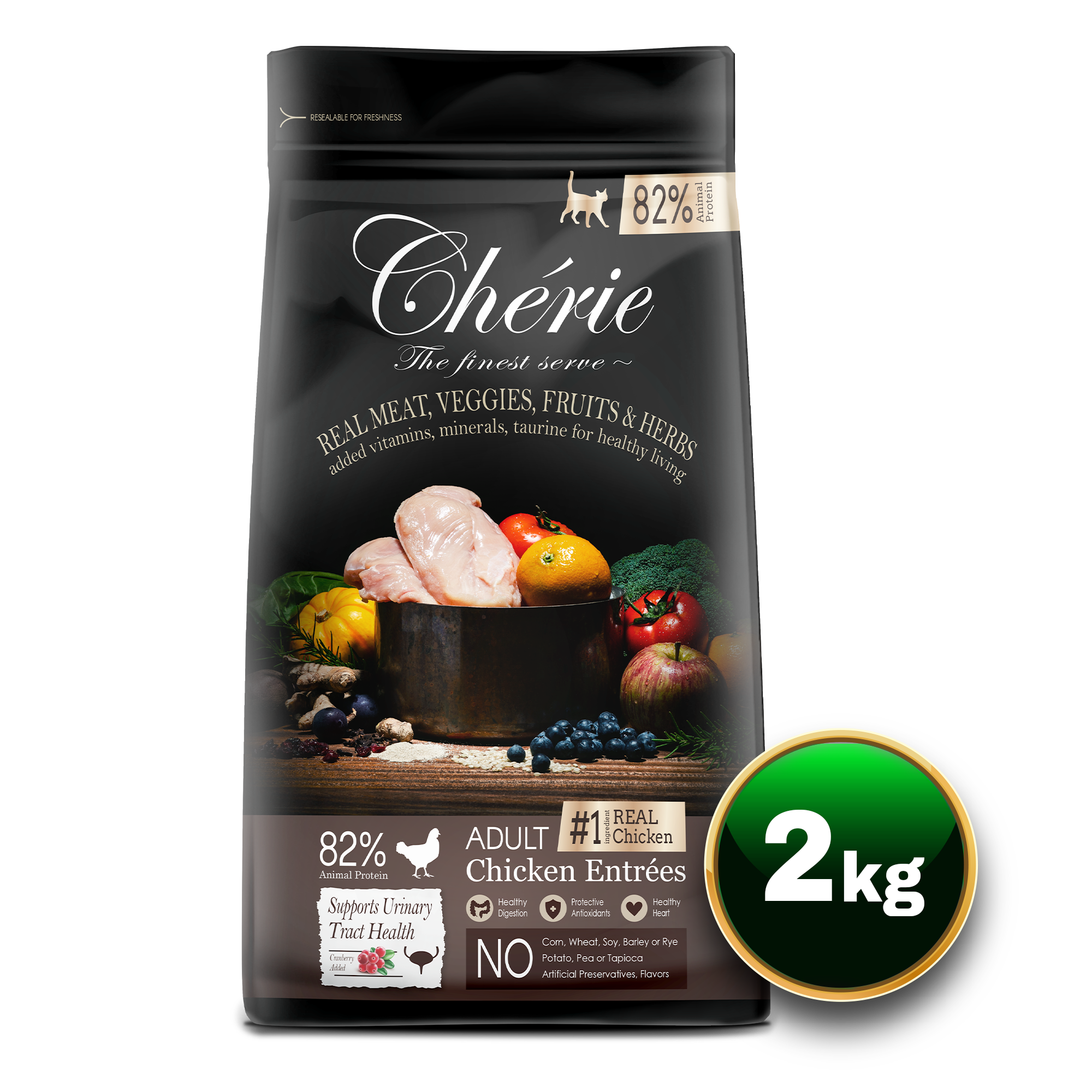 Chérie Dry food Chicken 2kg.