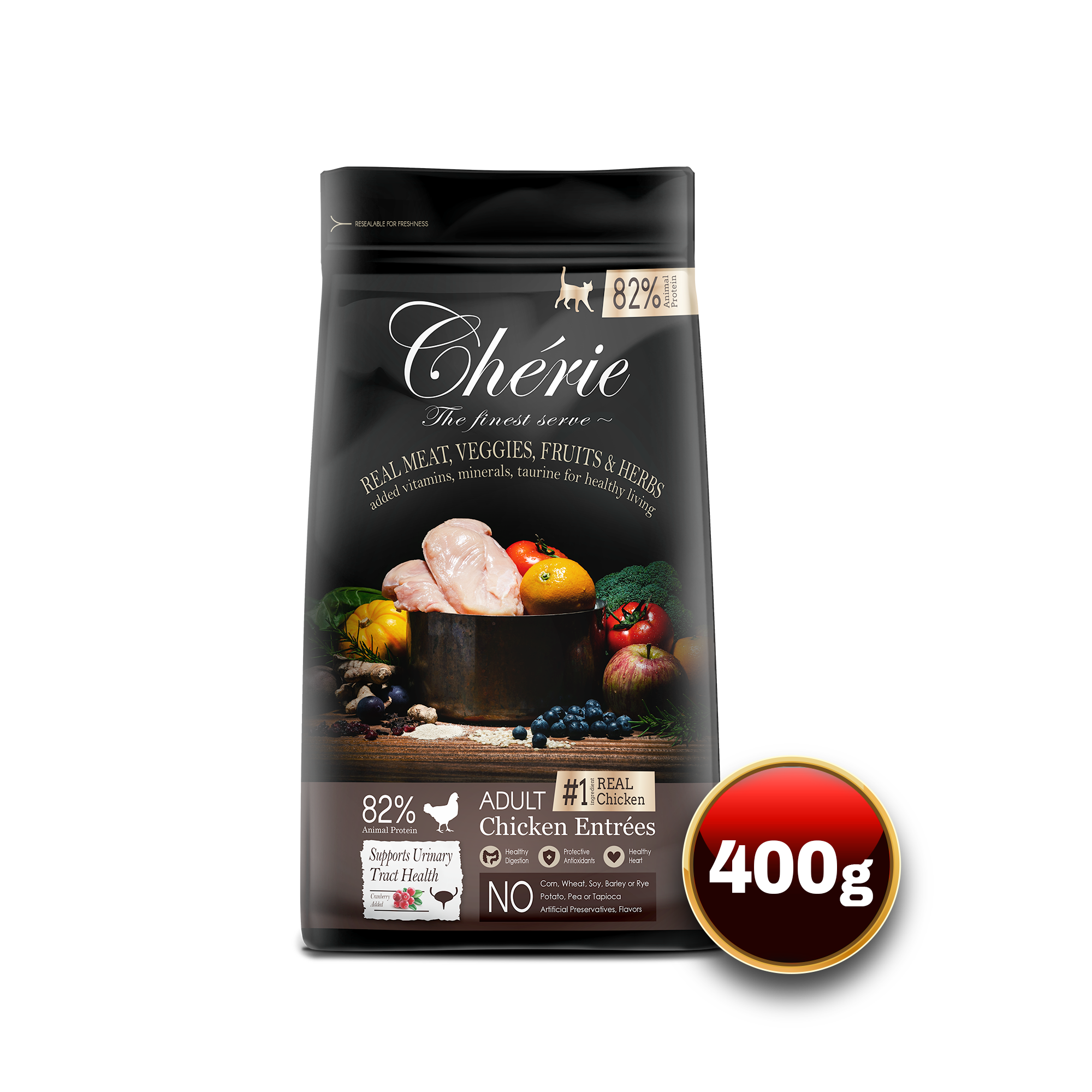 Chérie Dry food Chicken 400g.
