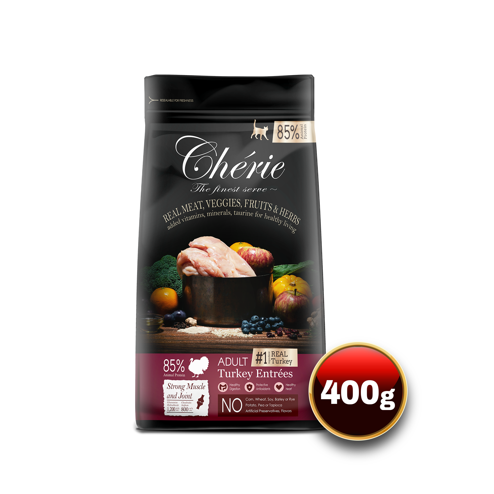 Chérie Dry food Turkey 400g.