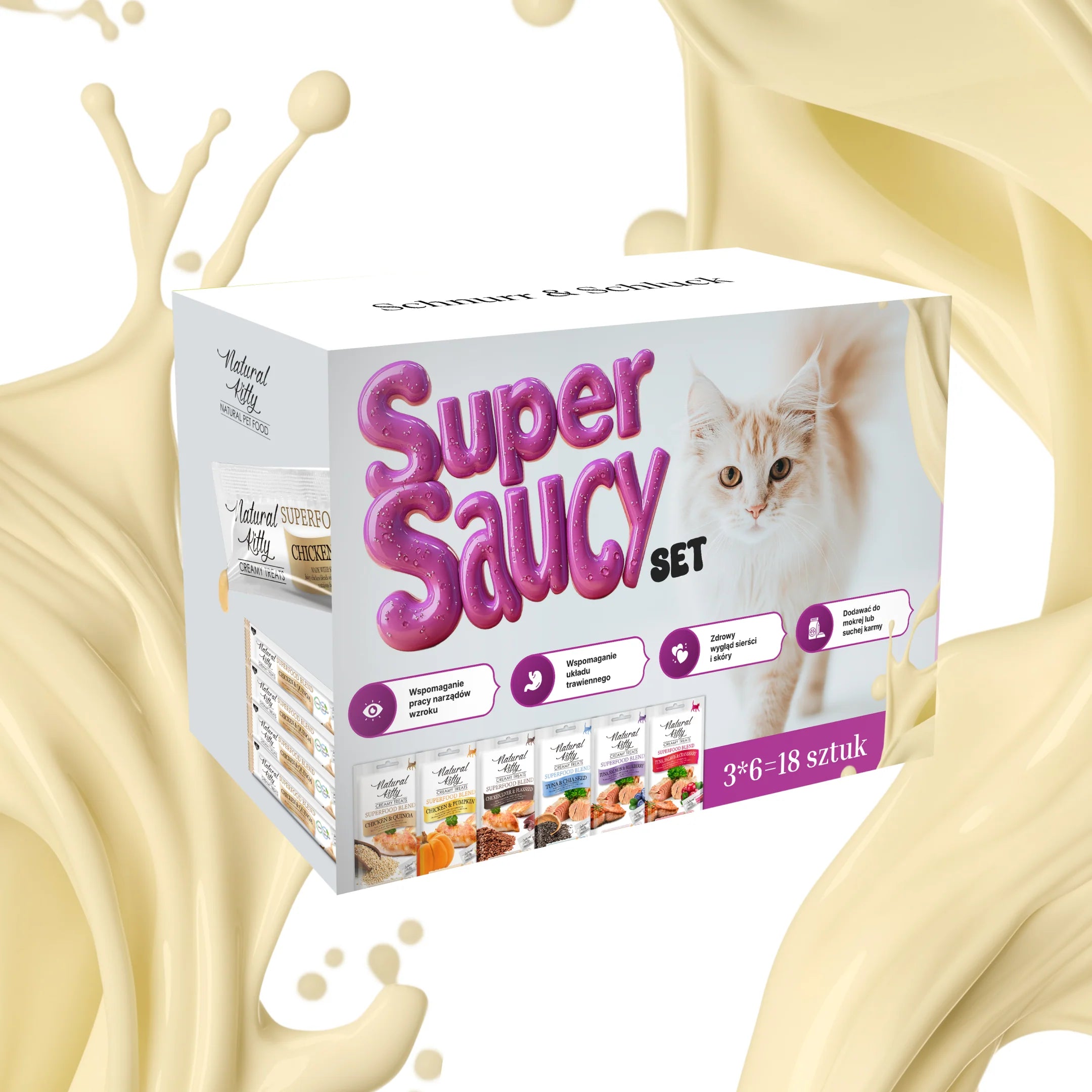 Natural Kitty Super Saucy Set